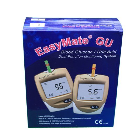 Easymate Glucose and Uric Acid Test Meter